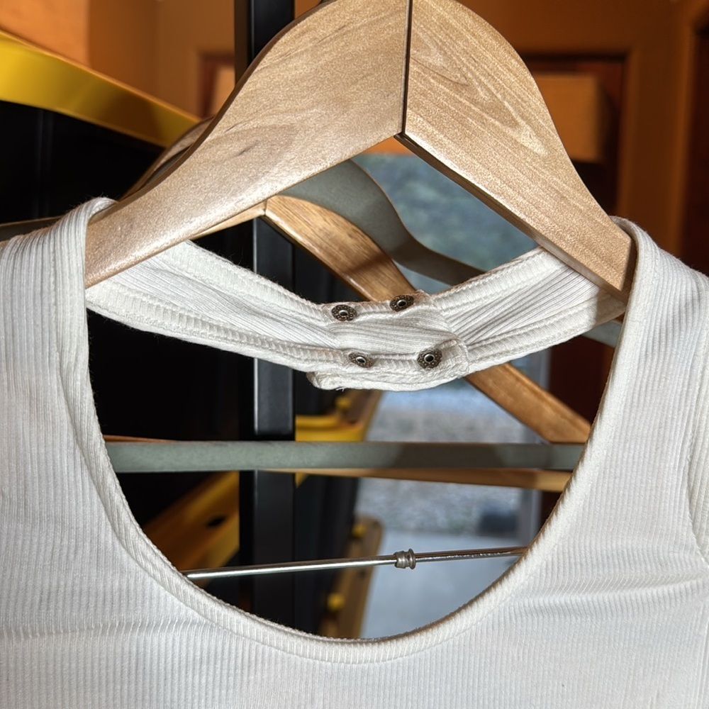 Selfie by Self Esteem Women Halter Spring Bodysuit White Size XS - Picture 4 of 9